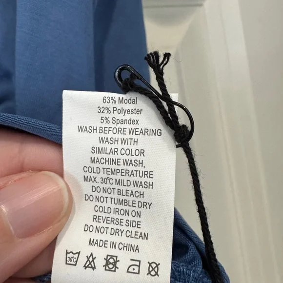 Zyia Blue Women's Knotted Top - Picture 3 of 6